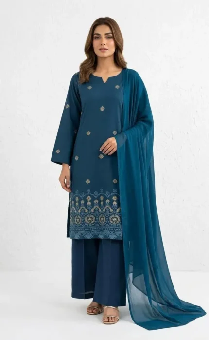Cotton Lawn Stitched 3 Pcs