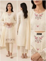 Stitched 3 PC (Cotton Lawn)
