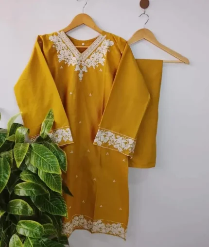Cotton Embroidered Dress