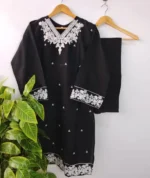 Cotton Embroidered Dress - Image 2